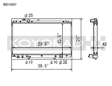 Koyo 97-05 Toyota Aristo / Lexus GS300 Radiator - HH010647