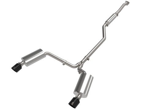 aFe 09-14 Acura TSX L4 2.4L Takeda 2-1/2in To 2-1/4in 304 SS Cat-Back Exhaust System w/ Black Tip - 49-36629-B