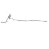MagnaFlow Cat Back, SS, 2.5in, Street, Single Straight Pass. Polished 4in Tip, 2015 Ford Fusion 2.5L - 19096