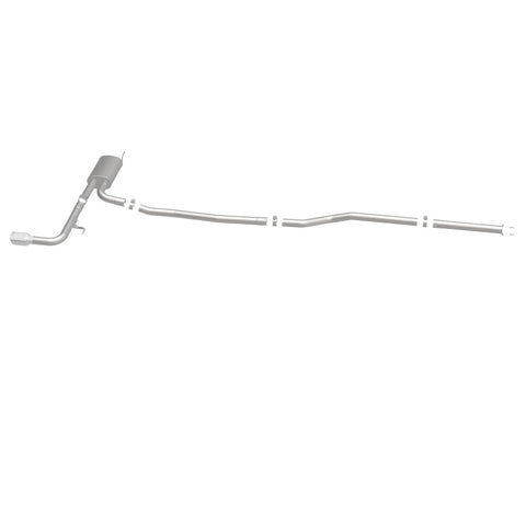 MagnaFlow Cat Back, SS, 2.5in, Street, Single Straight Pass. Polished 4in Tip, 2015 Ford Fusion 2.5L - 19096