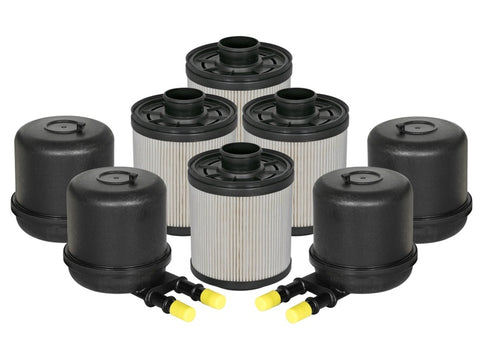 aFe Pro GUARD D2 Fuel Filter 11-17 Ford Diesel Trucks V8 6.7L (td) (4 Pack) - 44-FF014-MB