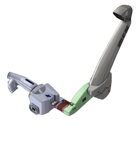 Mishimoto BORNE Off-Road 17-20 Ford F-150 Raptor 3.5L EcoBoost Snorkel - Micro-Wrinkle Black - MMAI-RPTR-17NWBK