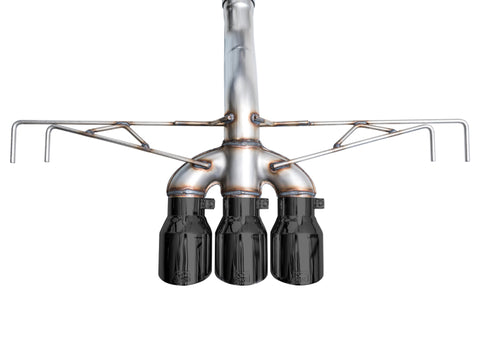 AWE Tuning 2023 Honda Civic Type R FL5 Track Edition Exhaust w/ Triple Diamond Black Tips - 3020-53287