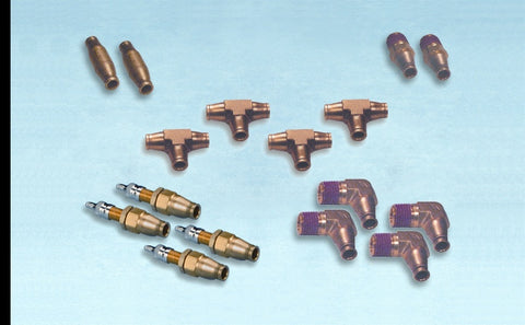 Firestone Dealer Fitting Pack 2 (4) Union Tees / Inflation Valves / Fittings (WR17602360) - 2360