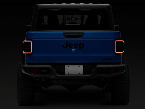 Raxiom 20-23 Jeep Gladiator JT Axial Series LED Tail Lights- Blk Housing (Smoked Lens) - JG10568