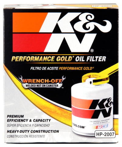 K&N Oil Filter OIL FILTER; AUTOMOTIVE - HP-2007