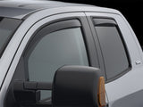 WeatherTech 07+ Toyota Tundra Double Cab Front and Rear Side Window Deflectors - Dark Smoke - 82450