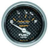 Autometer Carbon Fiber 52mm 73E-10F Electronic Fuel Level Gauge - 4715