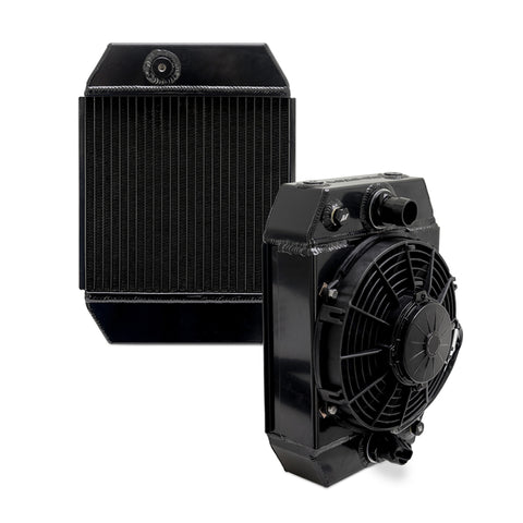 Mishimoto Universal Drag Race Performance Aluminum Radiator - Black - MMRAD-UNI-DRGBK