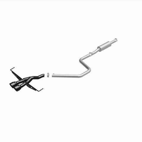 MagnaFlow 2019 Hyundai Veloster 1.6L 2.5in Center Exit Stainless Steel Cat-Back Exhaust w/Blk Tips - 19455
