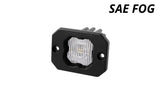 Diode Dynamics Stage Series C1 LED Pod - White SAE Fog Flush WBL Each - DD6849S