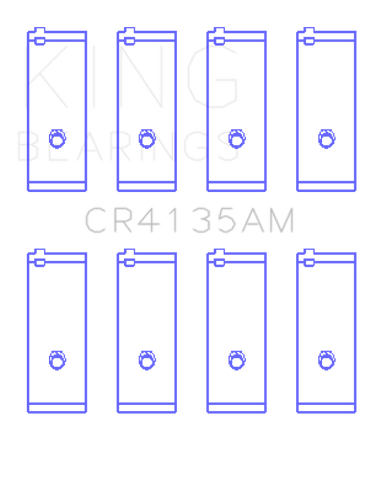 King Engine Bearings 85-01 Toyota 5SFE L4 DOHC 16 Valves (Size +0.25) Rod Bearing Set - CR4135AM0.25