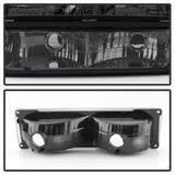 xTune Chevy Suburban 94-98 Headlights w/ Corner & Parking Lights 8pcs Smoked HD-JH-CCK88-AM-SM-SET - 5072238