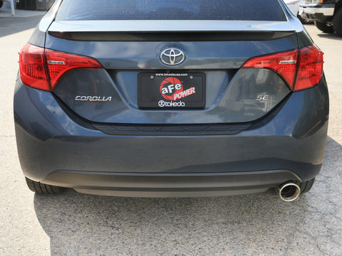 aFe 14-19 Toyota Corolla 1.8L Takeda 2.5in 304SS Axle-Back Exhaust w/ Polished Tip - 49-36083-P