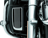 Kuryakyn Radiator Grills For Twin Cooled Models Chrome & Black (Pair) - 7681