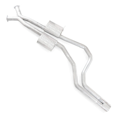 Stainless Works 2004 GTO 3in Catback Chambered Mufflers X-Pipe Slash Cut Tips - GTOTOLTMDT