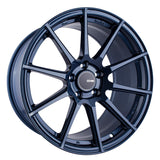 Enkei TS10 18x9.5 35mm Offset 5x114.3 Bolt Pattern 72.6mm Bore Dia Blue Silver Wheel - 499-895-6535BL