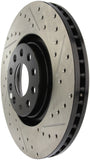 StopTech 05-06 Audi A4 Quattro/ 02-04 A6 Quattro / 99-02 S4 Front Left Slotted & Drilled Rotor - 127.33096L