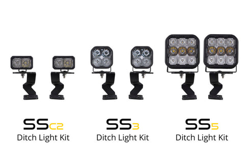 Diode Dynamics 2022 Toyota Tundra SS5 Sport Stage Series Ditch Light Kit - Yellow Combo - DD7398