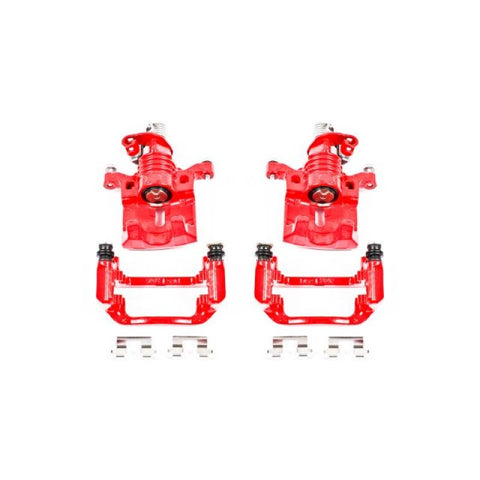 Power Stop 05-09 Buick Allure Rear Red Calipers w/Brackets - Pair - S5010