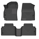 Husky Liners 21-23 Hyundai Elantra WeatherBeater Front & 2nd Seat Floor Liners - Black - 95861