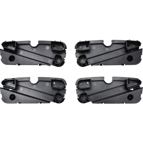 Westin R5 LED Light Kit - 4 End Caps Integrated LED Lights w/ Wiring Harness - Black - 28-51003