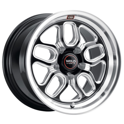 Weld S152 15X10 Laguna Drag 5X115 ET22 BS6.4 Gloss Black MIL Dia 78.1 - S152B0071P22