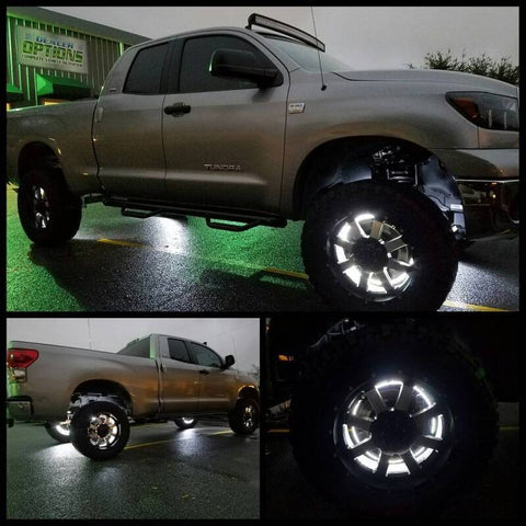 Oracle LED Illuminated Wheel Rings - Double LED - White - 4228-001