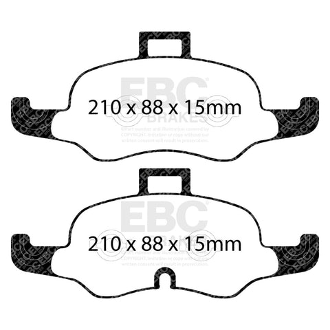 EBC 2019+ Audi TTS Quattro 2.0T Yellowstuff Front Brake Pads - DP42447R
