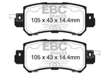 EBC 12+ Mazda CX-5 2 Ultimax2 Rear Brake Pads - UD1624