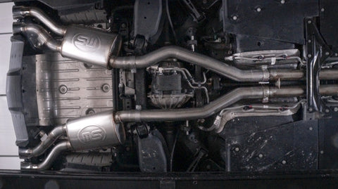 Stainless Works 2016-18 Cadillac CTS-V Sedan Catback System Resonated X-Pipe Dual-Mode Mufflers - CTSV16CB