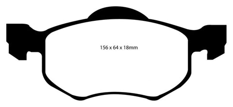 EBC 00-04 Ford Escape 2.0 Yellowstuff Front Brake Pads - DP41616R