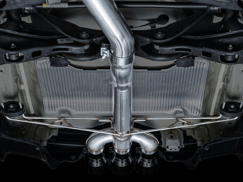 AWE Tuning 2024 Acura Integra Type S DE5 FWD Track Edition Exhaust w/ Triple Diamond Black Tips - 3020-53335