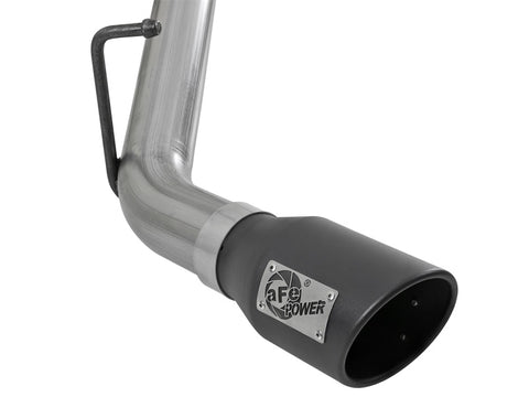 aFe Mach Force-XP Exhaust 3in CB SS 15-17 GM Colorado/Canyon 2.5L/3.6L Side Exit w/ Black Tip - 49-44058-B
