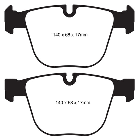 EBC 10+ BMW 535i 3.0 Twin Turbo GT (F07) Greenstuff Rear Brake Pads - DP22020