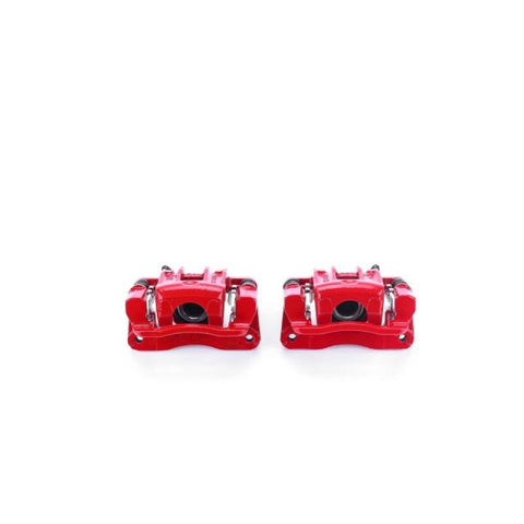 Power Stop 01-06 Hyundai Santa Fe Rear Red Calipers w/Brackets - Pair - S2652