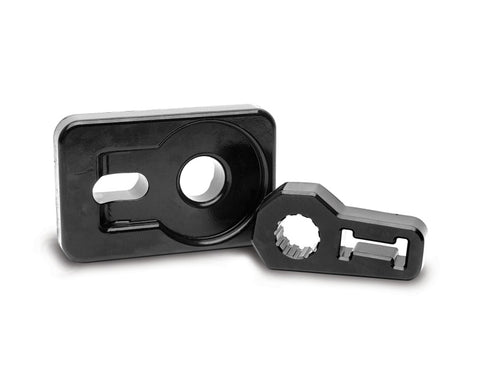 Daystar Winch/Jack Isolator Handle Combo Black - KU70047BK