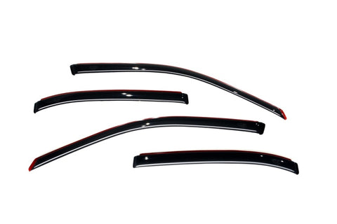 AVS 01-05 Honda Civic Ventvisor In-Channel Front & Rear Window Deflectors 4pc - Smoke - 194213