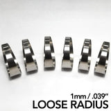 Ticon Industries 1.5in 7.5 Degree 2.25in CLR Loose Radius 1mm Wall Titanium Pie Cuts - 6pk - 109-03802-0003