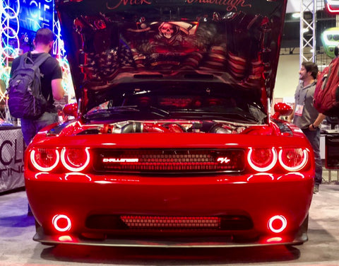 Oracle Dodge Challenger 08-14 LED Fog Halo Kit - White - 1166-001