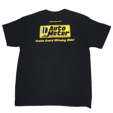 Autometer Black Competition Instruments T-Shirt - XXL - 0422XXL