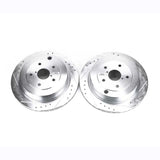 Power Stop 06-07 Subaru B9 Tribeca Rear Evolution Drilled & Slotted Rotors - Pair - JBR1368XPR