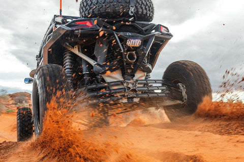Elektric Offroad 2017+ Can Am Maverick X3 Volt Billet Radius Rods Anodized Black RS 72In Model Only - SUS210001-B