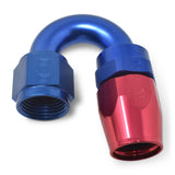 Russell Performance -12 AN Red/Blue 180 Degree Full Flow Swivel Hose End (With 1-1/8in Radius) - 613530