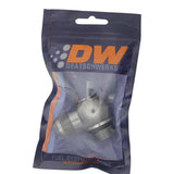 DeatschWerks 10AN ORB Male to 10AN Male Flare Low Profile 90-Degree Swivel - Anodized DW Titanium - 6-02-0417