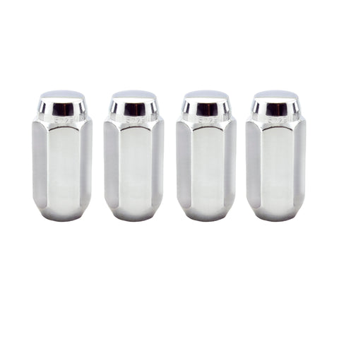McGard Hex Lug Nut (Cone Seat) M14X1.5 / 13/16 Hex / 1.945in. Length (4-Pack) - Chrome - 64021