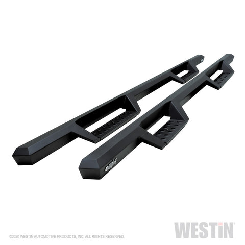 Westin 04-13 Chevy Silverado 1500 Crew Cab 2004-2013 HDX Drop Nerf Step Bars - Textured Black - 56-11955