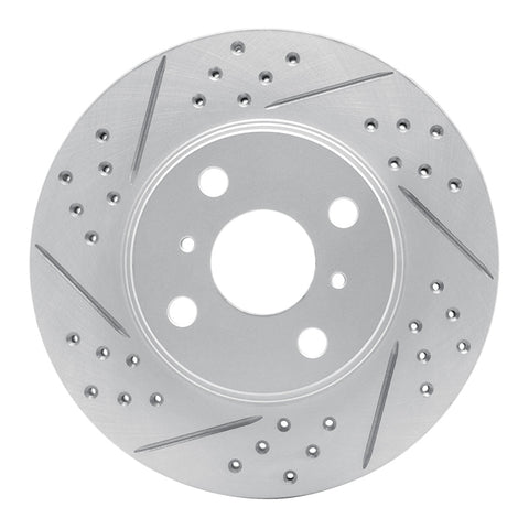 R1 04-06 Scion Xa Front Left Drilled & Slotted Geo-Carbon Rotor - 830-91002L