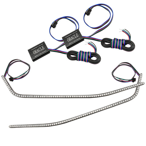 Oracle 16-21 Chevy Camaro Surface Mount DRL Modules - ColorSHIFT w/o Controller - 1297-334