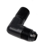 Aeromotive Fitting Elbow 1/4in-MNPT to AN-06 90-Deg Black - 15666